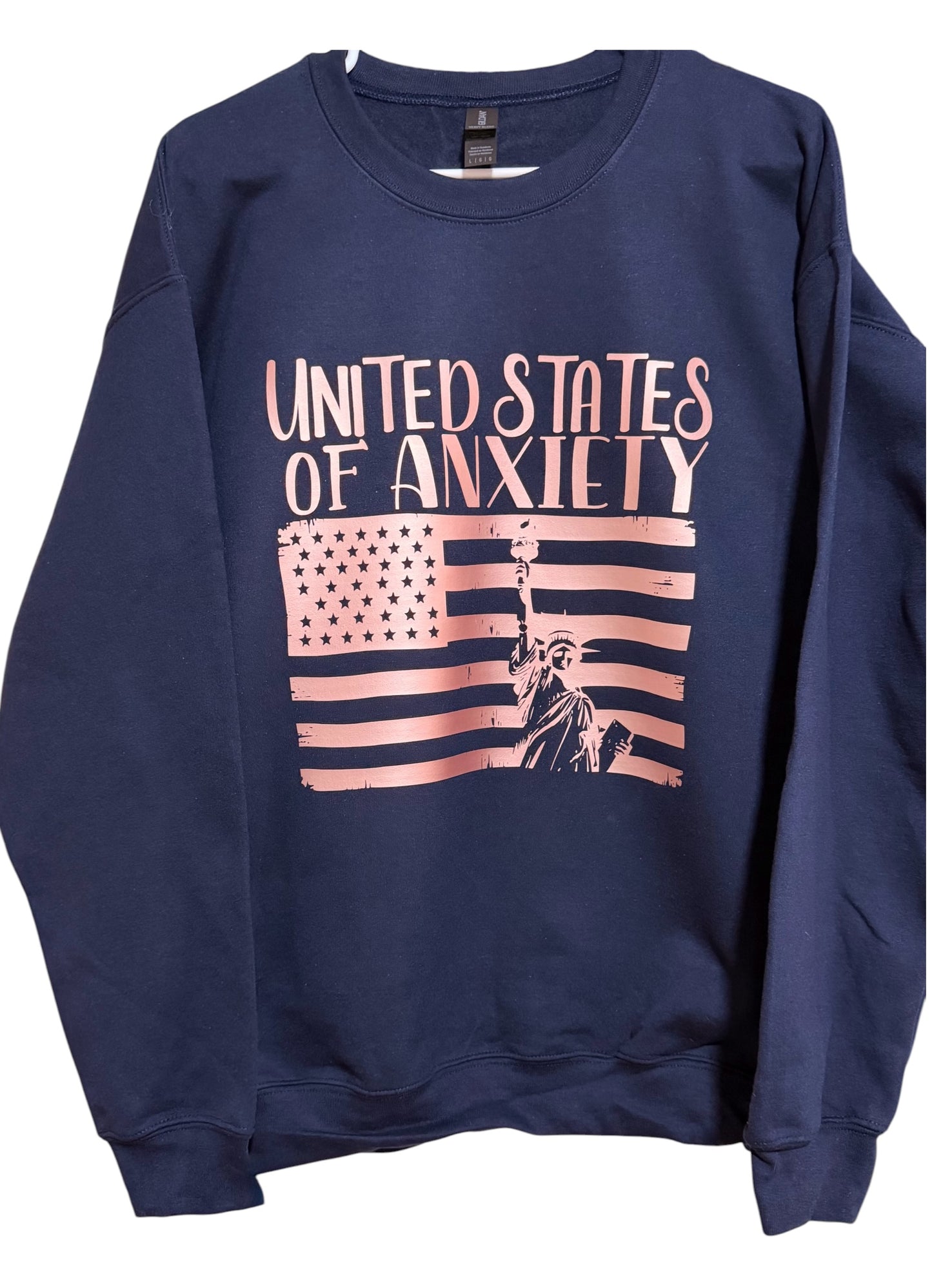 United States of Anxiety Crewneck Sweater
